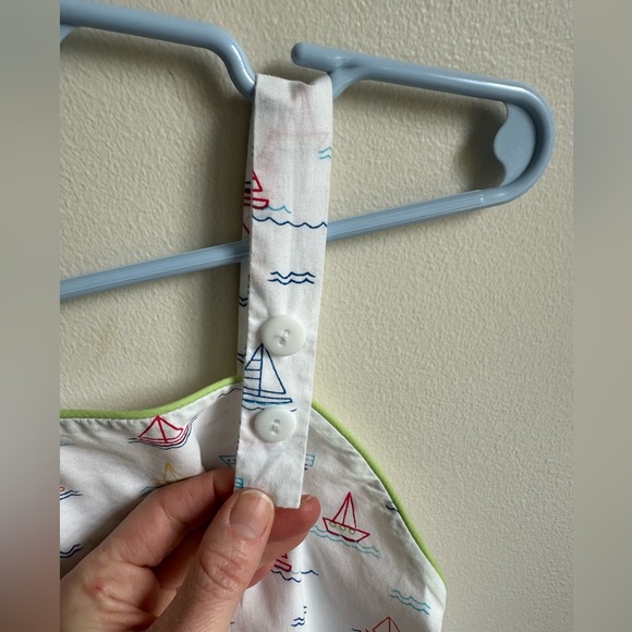 James and Lottie Baby Sunsuit - Boats Motif (18M) - Picture 3 of 4